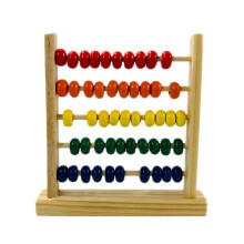 Wooden Beads Abacus for Kids 5-Row Math Learning Toy