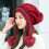 Dames wintermuts en -handschoenen set, gebreid met pompon 4
