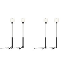 4Pcs Large Snare Drum Drumsticks Stainless Steel Non-Slip   Drum Hammers Band Playing Marching Drum Sticks