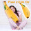 Banana-Shaped Plush Pillow Soft Comfortable 1 Piece 3