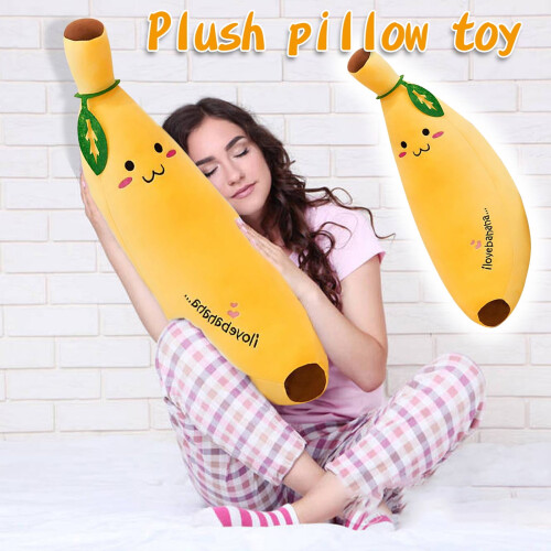 Banana-Shaped Plush Pillow Soft Comfortable 1 Piece 2