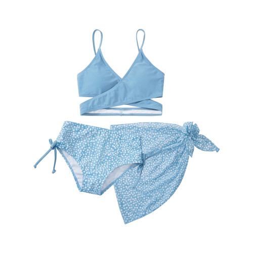 Tacar bikini cailíní BULLPIANO le sciorta trá 3 phíosa