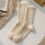 Women's wool hiking socks warm knit crew winter 2