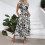 Vestido elegante sem mangas com estampa de zebra e decote em V 3