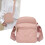 Γυναικεία Τσάντα Oxford Crossbody Ροζ Ελαφριά Ρυθμιζόμενη 1