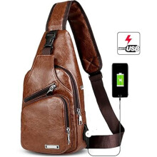 Plecak typu sling bag crossbody dla kobiet i mężczyzn w kolorze khaki