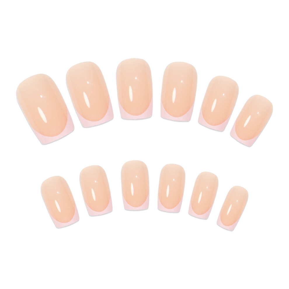 Acrylic Press-on Nails French Tip 24 pcs