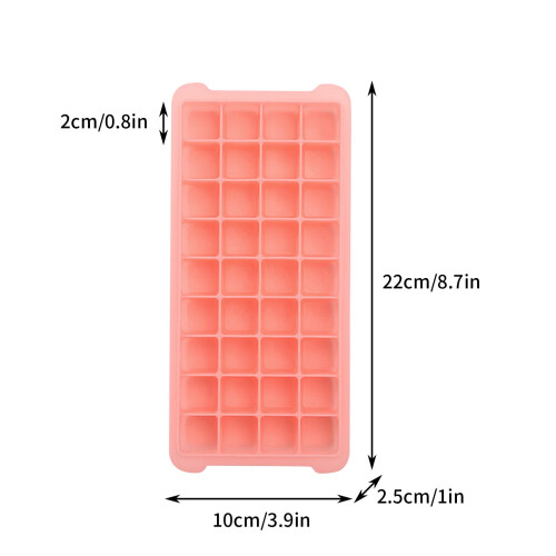 Qianying Ice Trays with Lids Stackable 36 Count 2