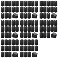 Aluminium Stempelplaten Graveerplaten 200 Stuks, Lasergraveerplaten, Metalen Visitekaartjes, Doe-Het-Zelfprojecten