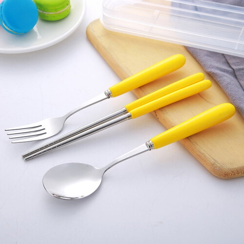 Stainless Steel Cutlery Set with Ceramic Handle 4-Piece