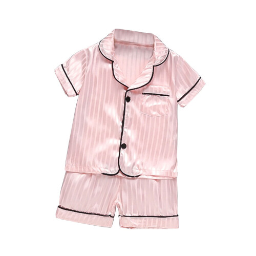 Conjunto de pijama infantil Mikilon de manga curta com calça comprida, 1