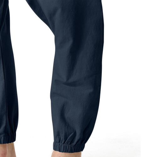 Men's Harem Pants Cotton Linen Navy L 2