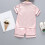 Conjunto de pijama infantil Mikilon de manga curta com calça comprida, 4