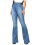 Damejeans med høy midje, stretch, blå 1