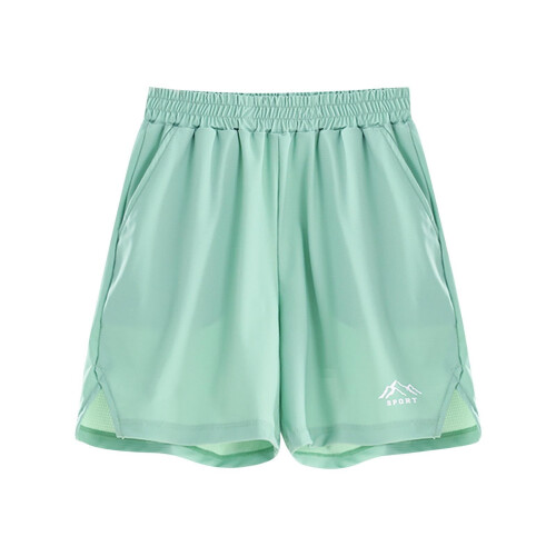 Short de sport garçon vert en maille à séchage rapide 7-8 ans