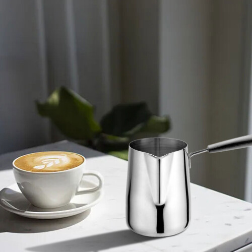 Cafetière turque en acier inoxydable (Cezve) avec 1