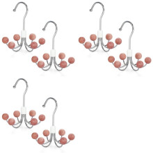 Hoodie Hangers 6-Pack with 6 Balls, 360Swivel Purse Hanger, Scarf Hanger, Closet Hooks, Handbag Organizer, Bra Hanger