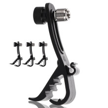 Snare Drum Mic Clip Kit Shockproof Alloy Plastic 4 pcs