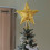 Étoile de Noël dorée à 5 branches avec lumières 4