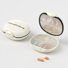 Pillenorganizer reisdoos met 6 vakjes