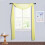 Gult, transparent organza gardinpanel 5,4 meter 1