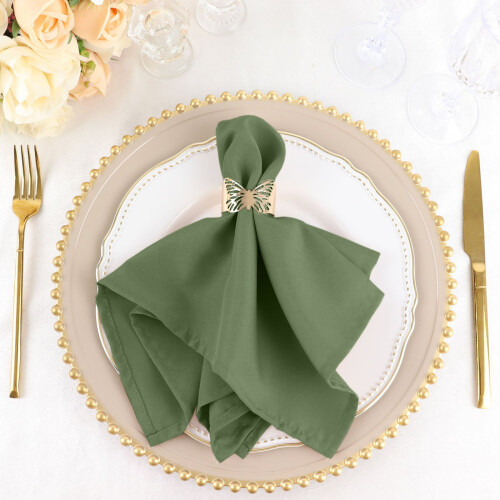 Frokostservietter Polyester Pilgrøn 20 stk.