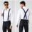 Men's Polyester Suspenders Black Adjustable 5
