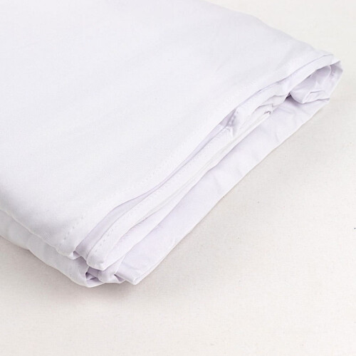 Material spandex alb, elastic în 4 direcții, 152 cm x 9 m
