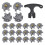 Spikes Set Includes 90 Pcs  Cleats Replacement  Cleats Spanner Metal Thread Screw 6 mm Dia  Spike Too 2