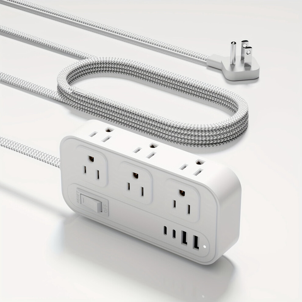 Surge Protector Power Strip With 6 Ac Outlets And 4 Usb 9555307041696