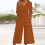 Macacão feminino casual de verão, liso, com decote em V e mangas curtas. 2