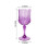 Bicchieri da vino in plastica viola con taglio cristallo (237 ml) (6 pezzi) 2