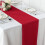 Chemin de table en polyester couleur bordeaux, 30 x 274 cm (lot de 5) 3