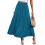 Gonna da donna boho plissettata a trapezio con vita alta e elastico 1