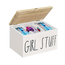 Porte-tampons avec couvercle à charnière, organisateur, 1 paquet