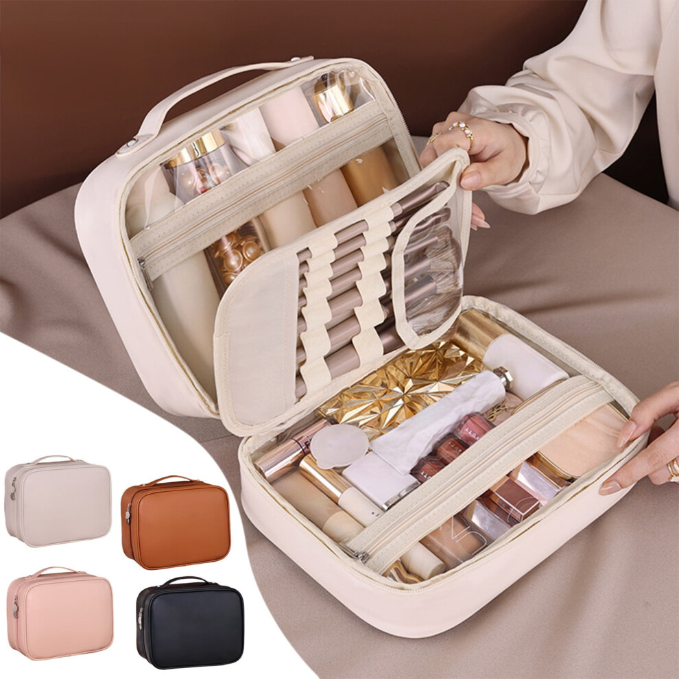Makeup Bag Travel Cosmetic Organizer with Compartments