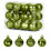 Green Shatterproof Christmas Balls 40mm 24PCS 2