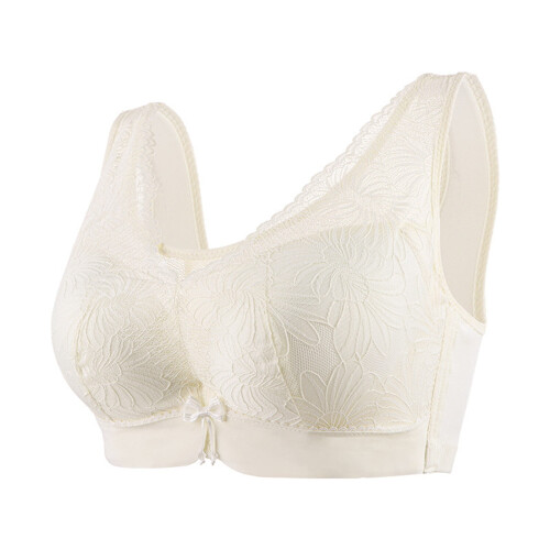 Women's Lace Embroidered Glossy Bra Size 36-44
