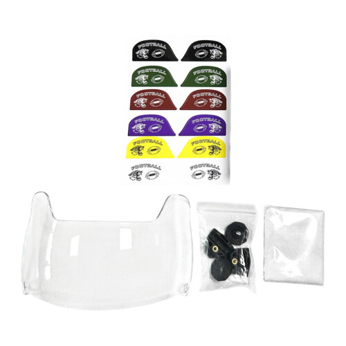 Amleso football visor clear for helmets 1 piece