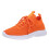 Leichte Damen-Sneaker aus gewebtem Mesh, orange, Größe 7 1