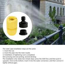 Raccord Rapide pour Tuyau D'Arrosage pour 4/5 Minute Pipe, Adaptateur Haute Pression pour L'Irrigation Agricole et de Jardin A