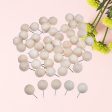 Beige plastic punaises, 200 stuks
