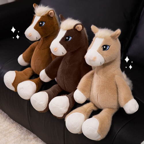 Plüschpferd, weiches Stofftier, 1 Stück