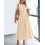 Vestido plissado com decote em V e mangas compridas bufantes. 1