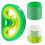 Conjunto de 18 pulseiras de silicone Clover em cores sortidas 1