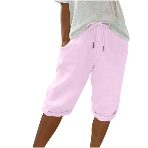 Dames Bermuda Shorts Effen Casual Capris S-3XL