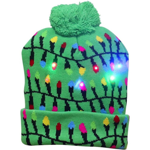 LED-stickad julmössa vuxen unisex