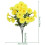 Summercome4PCS Κίτρινα Τεχνητά Φυτά Morning Glory, Λουλούδια από Ψεύτικο Μετάξι Ανθεκτικά 2