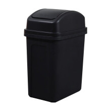 MOQIN 5.5-gallon swing-lid trash can black
