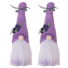 2X Gnomes Indoor Decorations, Spring Summer Gnome Holiday Decorations, Handmade Tomte Stuffed Plush Gnomes